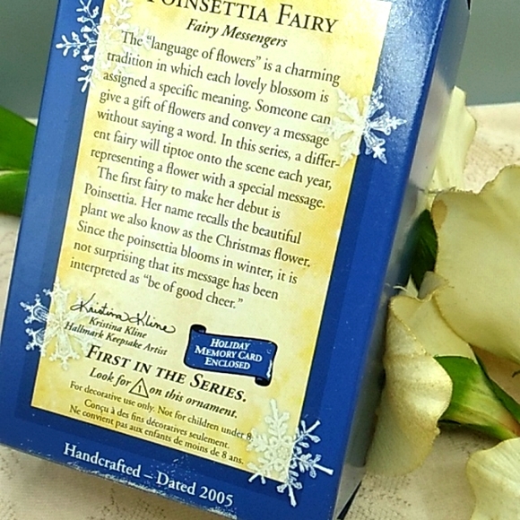 2005 Hallmark Keepsake Poinsettia Fairy Christmas Ornament...